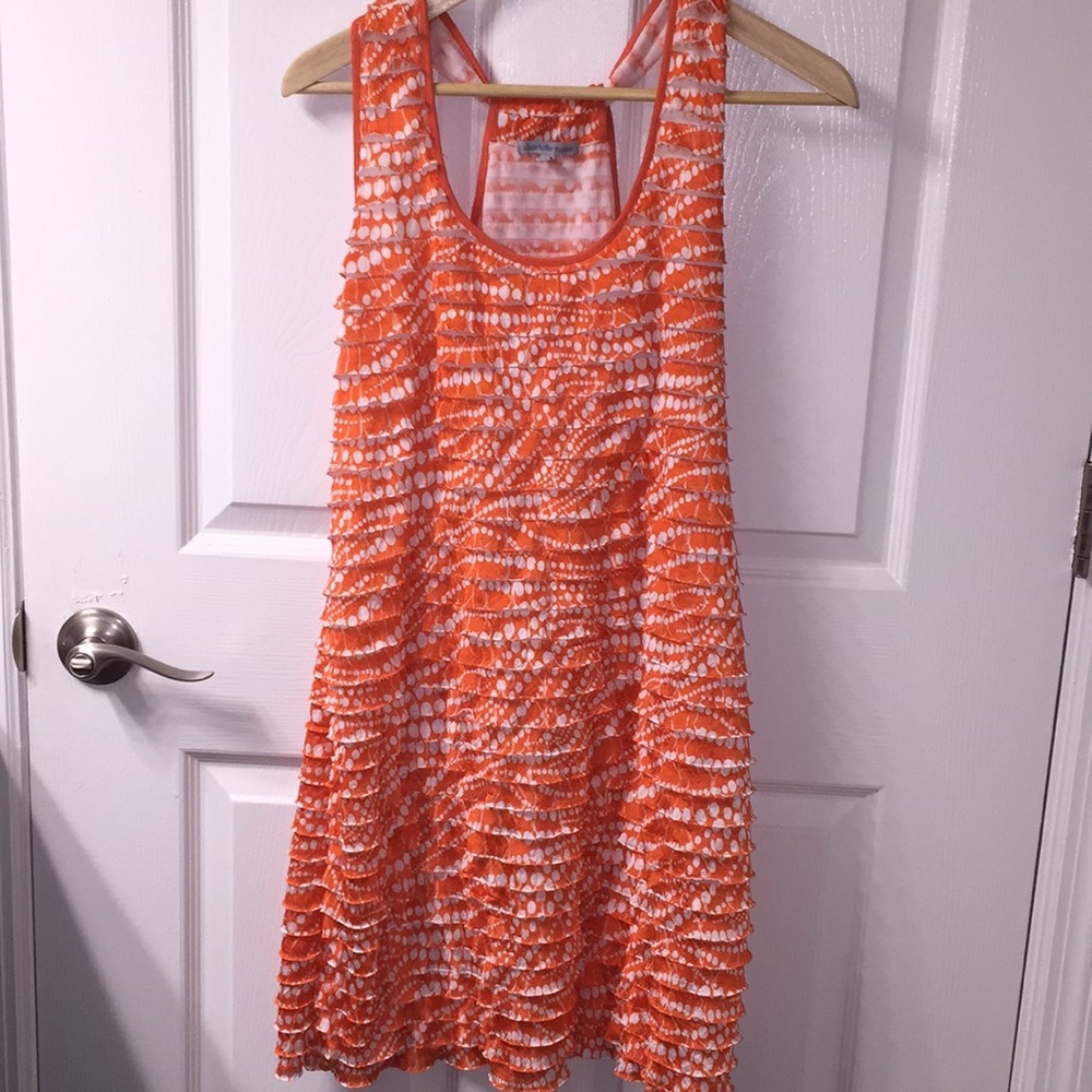 Charlotte Russe Orange Ruffle Dress